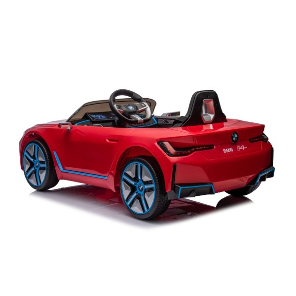Машинка на акумуляторі Lean Cars BMW I4 червоний 4x4