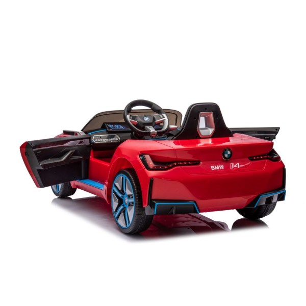 Машинка на акумуляторі Lean Cars BMW I4 червоний 4x4