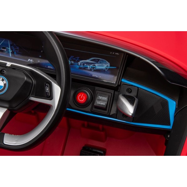 Машинка на акумуляторі Lean Cars BMW I4 червоний 4x4