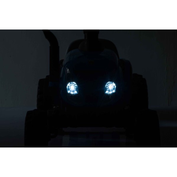 Трактор з причіпом на акумуляторі Lean Cars A009 блакитний