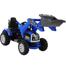 Трактор з ковшом на акумуляторі Lean Cars блакитний (3406)