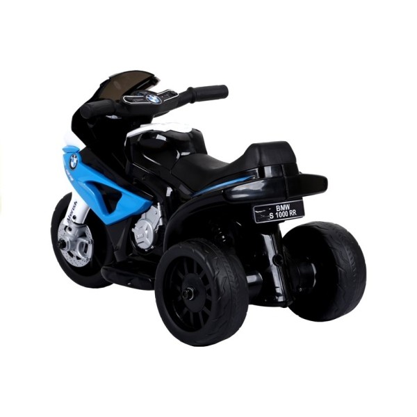 Мотоцикл триколісний на акумуляторі Lean Cars BMW S1000RR блакитний