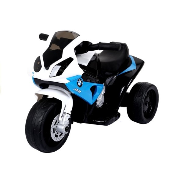 Мотоцикл триколісний на акумуляторі Lean Cars BMW S1000RR блакитний