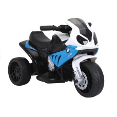 Мотоцикл триколісний на акумуляторі Lean Cars BMW S1000RR блакитний (2539)