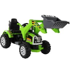 Трактор з ковшом на акумуляторі Lean Cars зелений (3404)