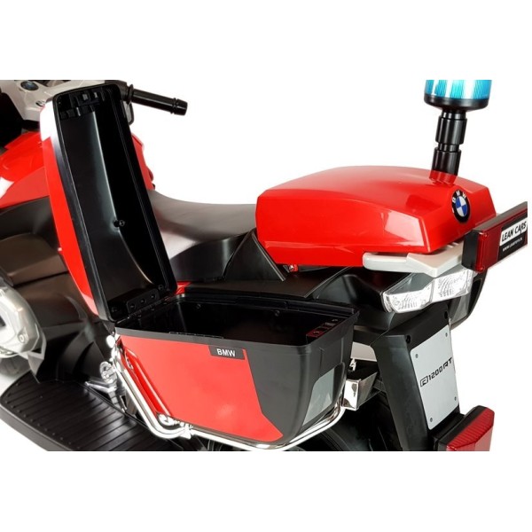 Мотоцикл на акумуляторі Lean Cars BMW R1200 поліцейський червоний