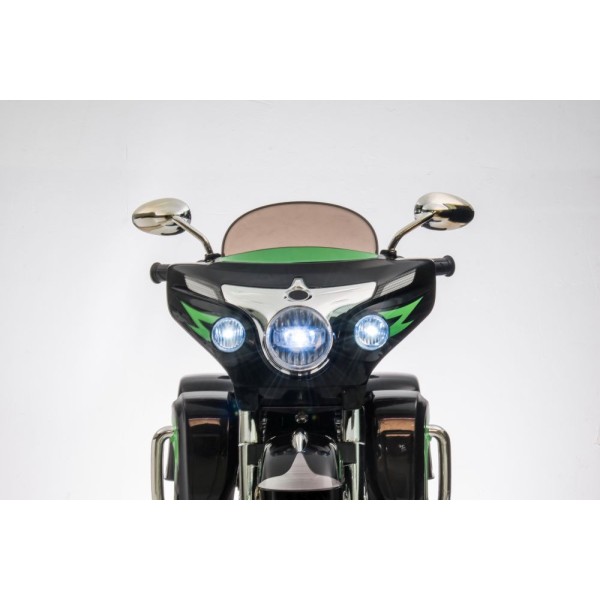 Мотоцикл триколісний на акумуляторі Lean Cars Goldwing чорний