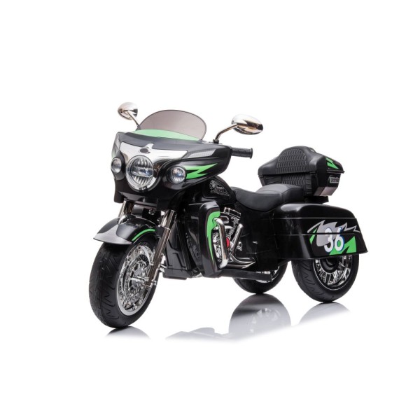 Мотоцикл триколісний на акумуляторі Lean Cars Goldwing чорний