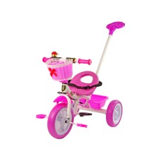 Триколісний велосипед з ручкою для батьків Lean Trike PRO100, рожевий