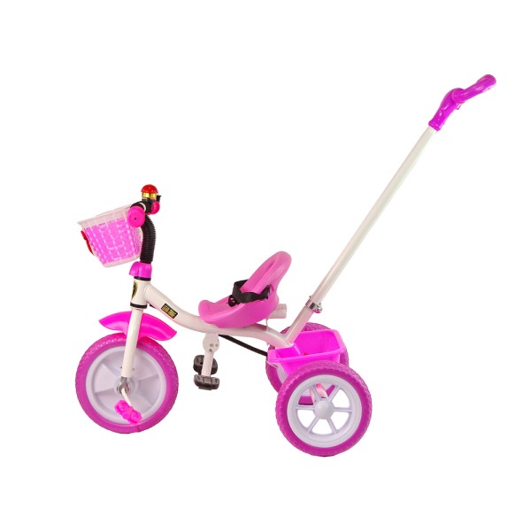 Триколісний велосипед з ручкою для батьків Lean Trike PRO100, рожевий