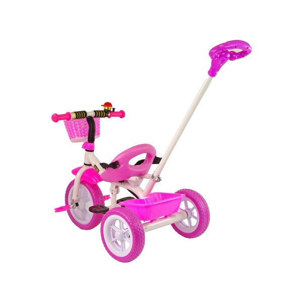 Триколісний велосипед з ручкою для батьків Lean Trike PRO100, рожевий