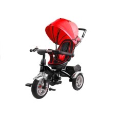 Триколісний велосипед Lean Toys PRO500 чорно-червоний (7671)