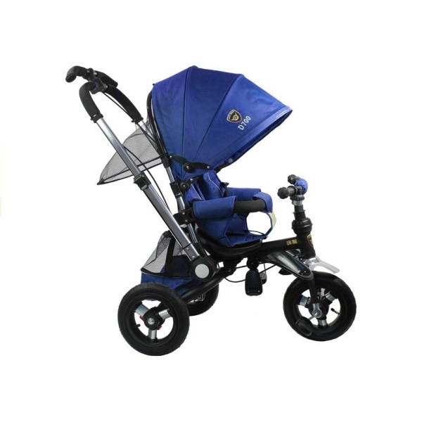 Триколісний велосипед Lean Toys PRO700, темно-синій