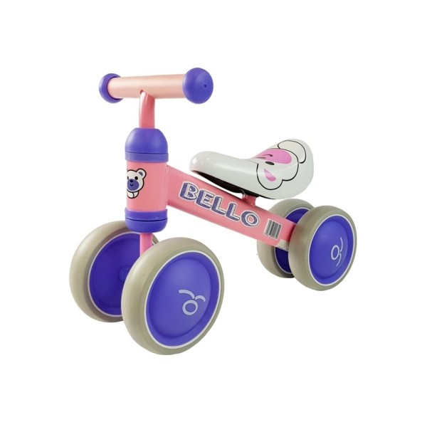 Біговел Lean Bike Bello з подвійними колесами рожевий