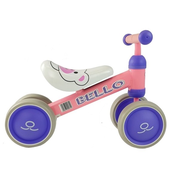 Біговел Lean Bike Bello з подвійними колесами рожевий