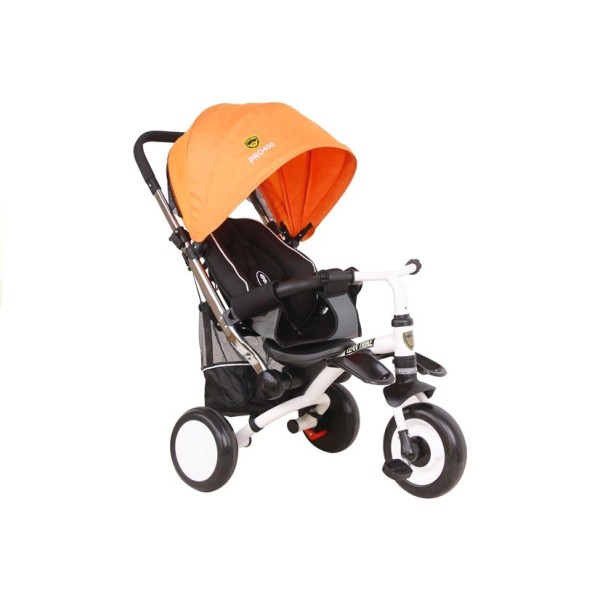 Триколісний велосипед Lean Toys PRO400 оранжевий