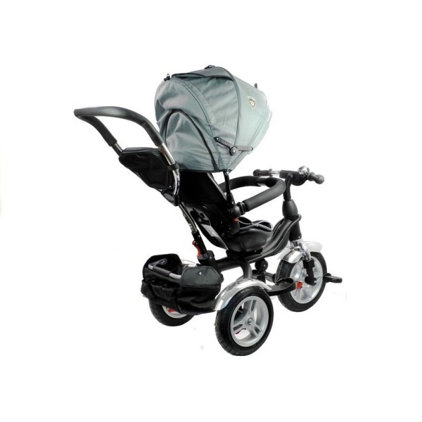 Триколісний велосипед Lean Toys PRO500 срібний