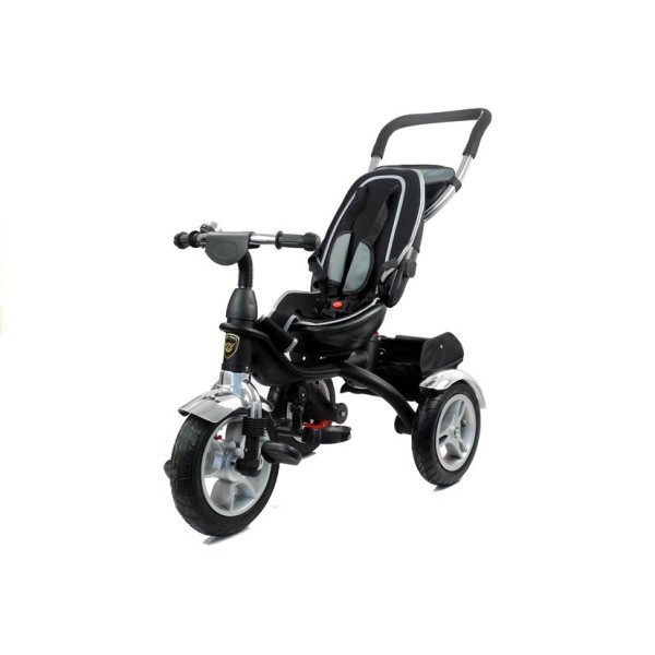 Триколісний велосипед Lean Toys PRO500 срібний