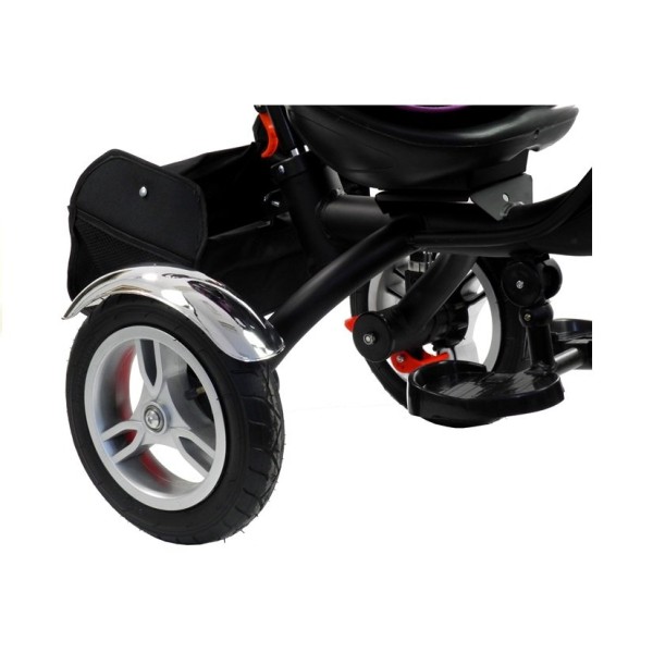 Триколісний велосипед Lean Toys PRO500 срібний