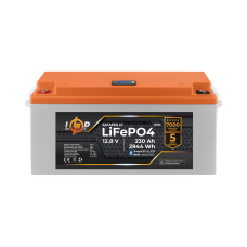 Акумулятор LP LiFePO4 12,8V - 230 Ah (2944Wh) (BMS 200A/100А) пластик LCD Smart BT