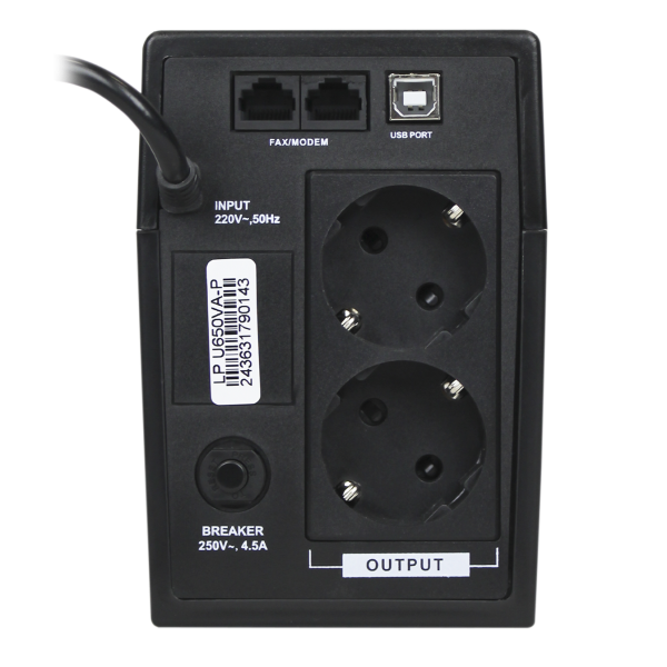 Лінійно-інтерактивне ДБЖ LP U650VA-P (390Вт)