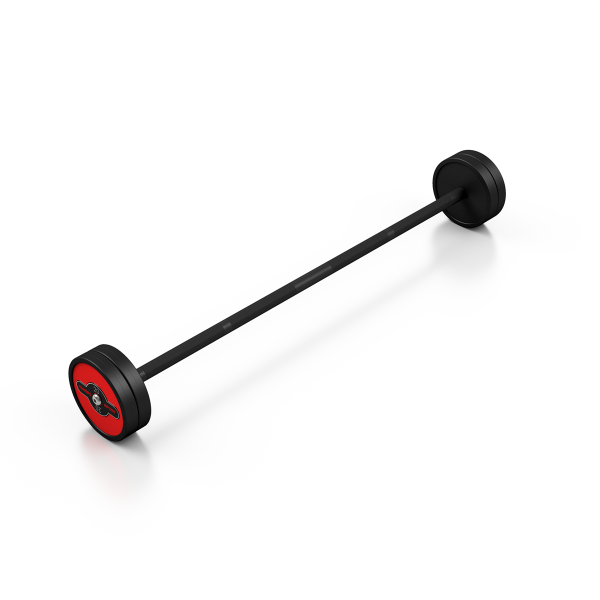 Штанга з прямим грифом Marbo Sport 20 кг червоний глянець
