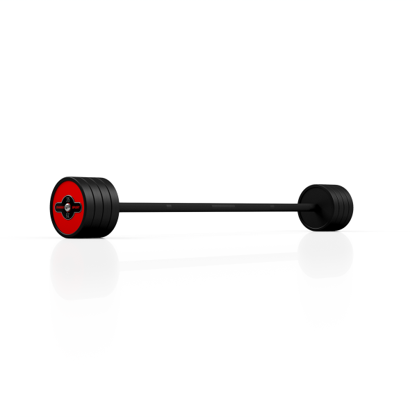 Штанга з прямим грифом Marbo Sport 35 кг червоний глянець