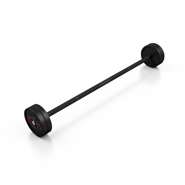 Штанга обгумована Marbo Sport 15кг, мат червоний