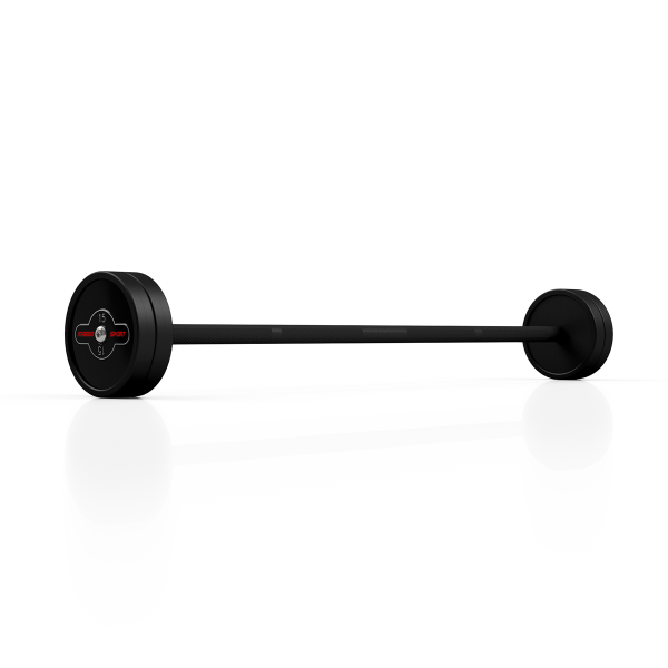 Штанга обгумована Marbo Sport 15кг, мат червоний