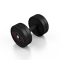Гантель металева обгумована Marbo Sport, 10кг, чорний