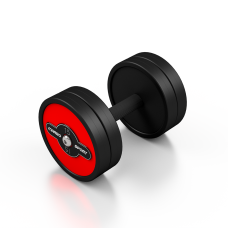 Гантель прогумована Marbo Sport 15кг червона