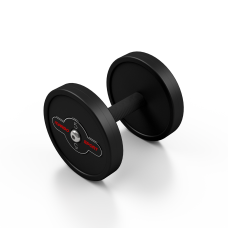 Гантель металева обгумована Marbo Sport, 5кг чорний