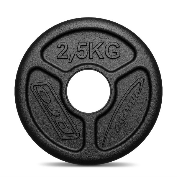 Блін для олімпійської штанги чавунний Marbo Sport 2,5кг
