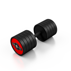Гантель прогумована Marbo Sport 35кг червона