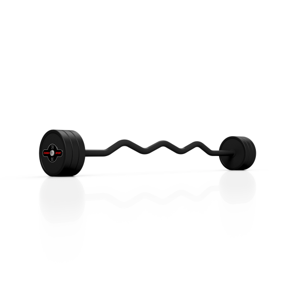 Штанга з ломаним грифом Marbo Sport MW-SG-30-L-k2 30кг чорна