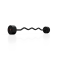 Штанга з ломаним грифом Marbo Sport MW-SG-30-L-k2 30кг чорна