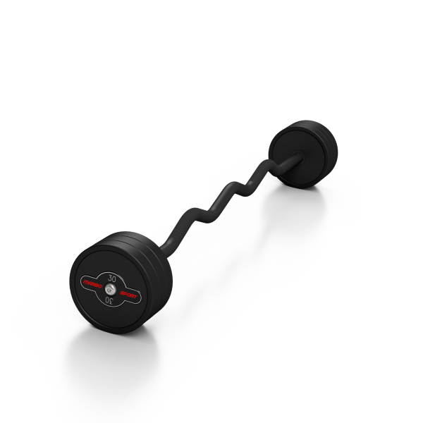 Штанга з ломаним грифом Marbo Sport MW-SG-30-L-k2 30кг чорна