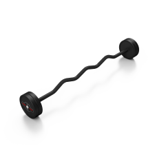 Штанга з ломаним грифом Marbo Sport MW-SG-20-L-k2 20кг чорна