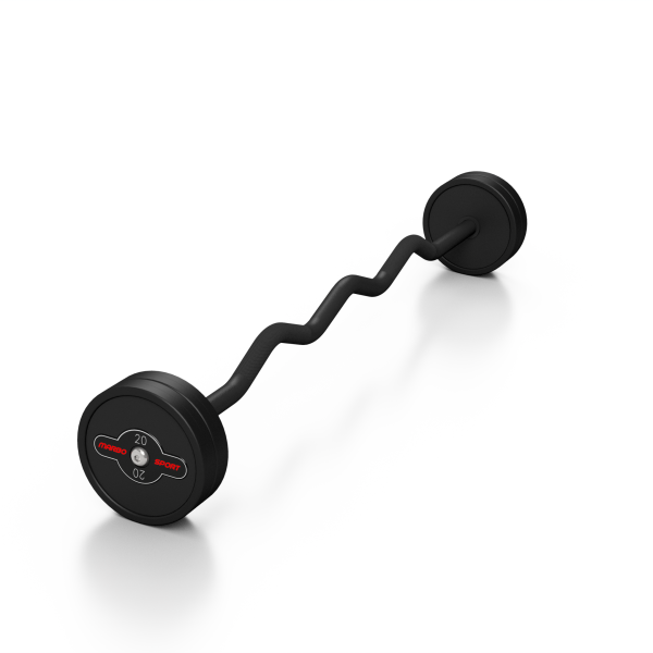 Штанга з ломаним грифом Marbo Sport MW-SG-20-L-k2 20кг чорна