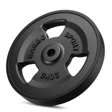 Чавунний прогумований диск 20кг ø31мм Marbo Sport