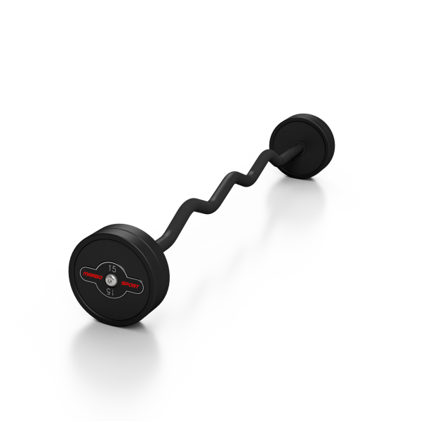 Штанга з ломаним грифом Marbo Sport MW-SG-15-L-k2 15кг чорна