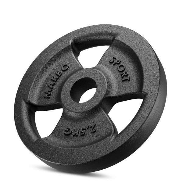 Набір прогумованих чавунних дисків 31мм Marbo Sport Tri-Grip 30кг / 4x5кг + 4x2,5кг