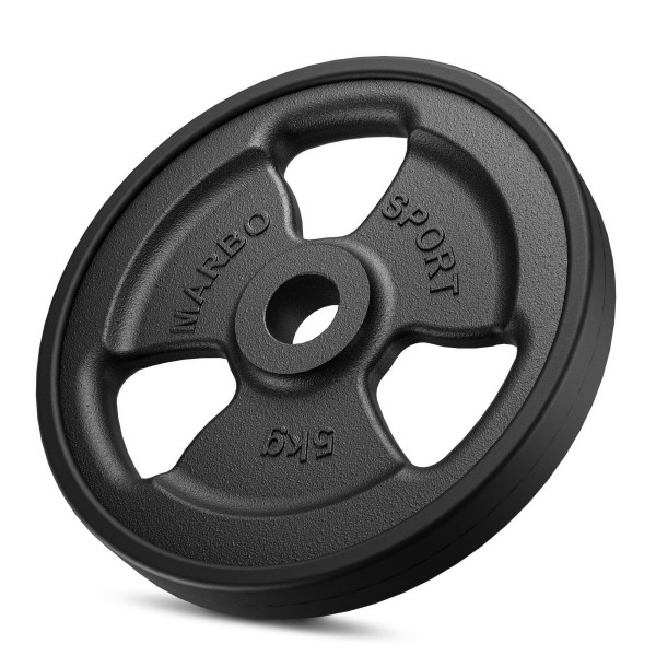 Набір прогумованих чавунних дисків 31мм Marbo Sport Tri-Grip 30кг / 4x5кг + 4x2,5кг