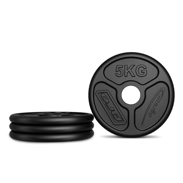 Набір олімпійських чавунних дисків Marbo Sport 30кг / 4x5кг + 2x2,5кг + 4x1,25кг