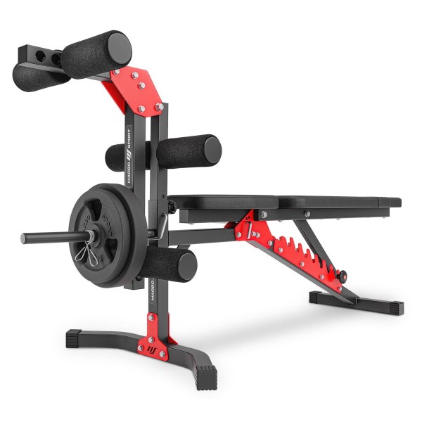 Комплект Marbo Sport MH25 Лава регульована + стійки регульовані + жим ногами + витяжка + приставка Скотта гірка