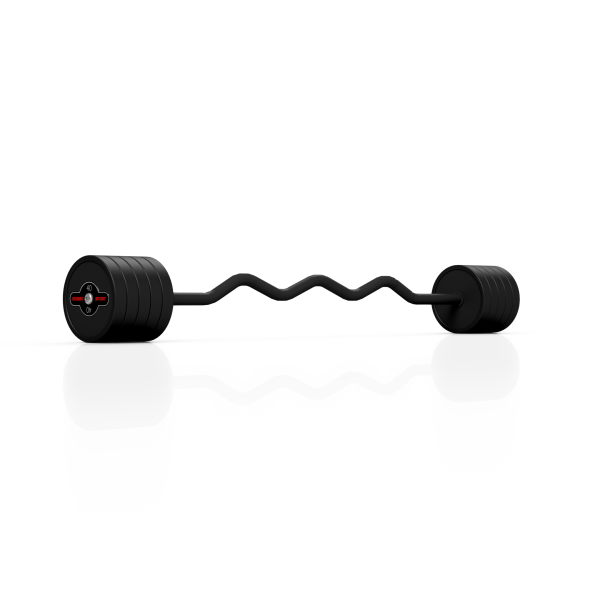 Штанга з ломаним грифом Marbo Sport MW-SG-40-L-k2 40кг чорна