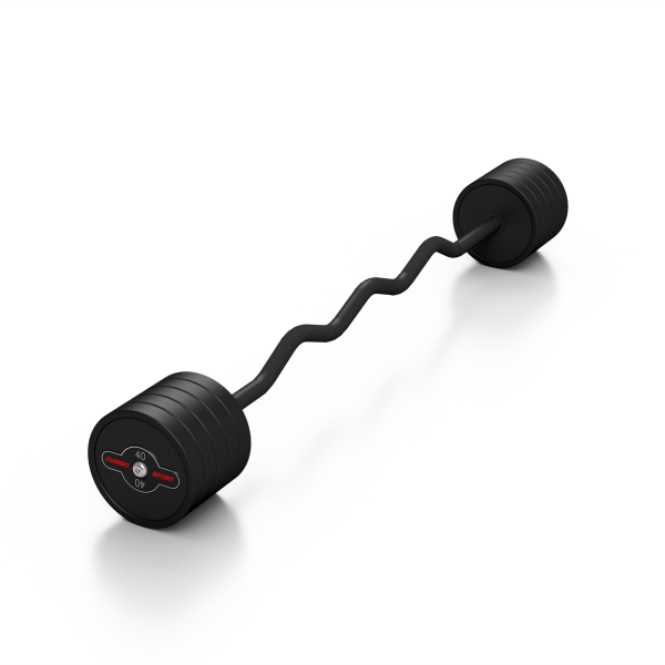 Штанга з ломаним грифом Marbo Sport MW-SG-40-L-k2 40кг чорна
