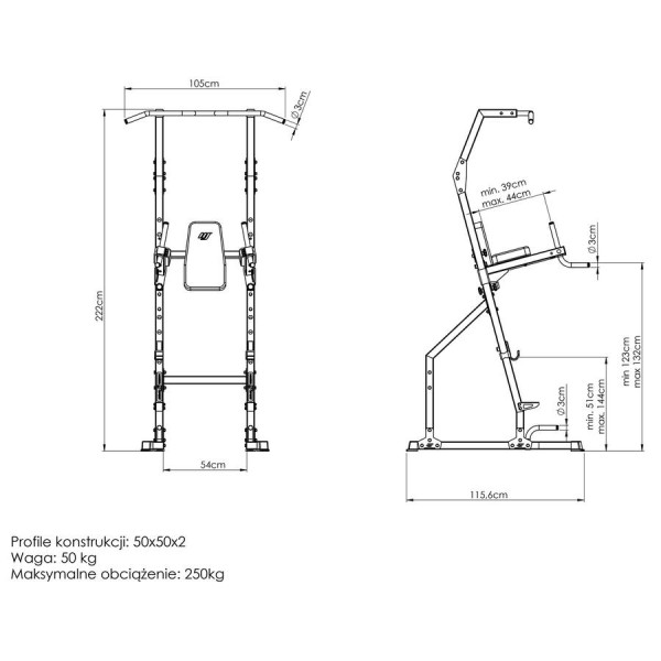 Підлогові бруси з турніком Marbo Sport MS-U110 2.0