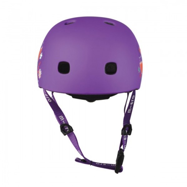 Захисний шолом Micro, Фіолетовий з квітами (48–53 cm, S)