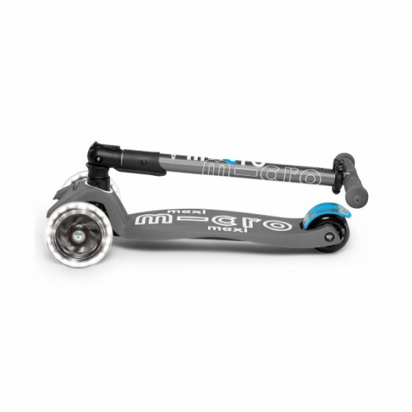 Самокат складаний Micro Maxi Deluxe LED, Вулканичний сірий